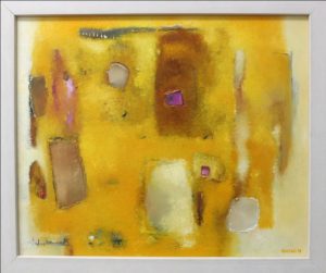 Yellow Field – 38 x 46 cm – oil on canvas board