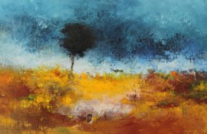 Landscape – Acrylic on linen – 27 x 41 cm