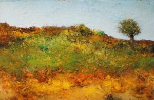 Landscape – Acrylic on linen -27 x 41 cm