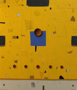 Untitled – Yellow board – 70 x 60 cm